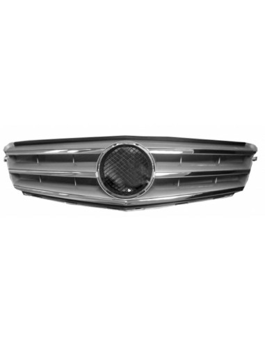 Front bezel class C W204 2007- gray chrome glossy avantgarde Aftermarket Bumpers and accessories