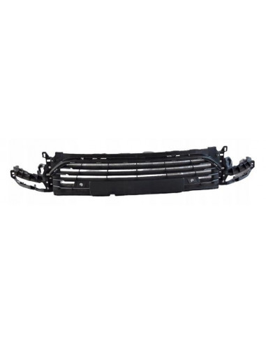 Central Front Bumper Grille With Sensor Holes For Renault Clio 2016-