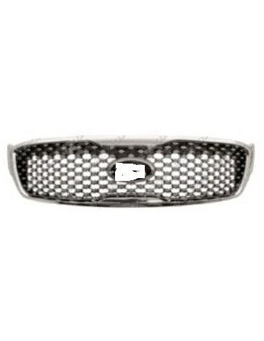 Grey-Chrome Grille For Kia Sorento 2015 Onwards