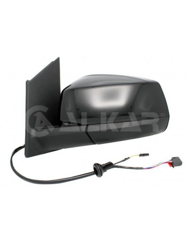 Espejo Retrovisor Izquierdo Térmico Eléctrico Plegable Negro para Caddy 2021 en adelante