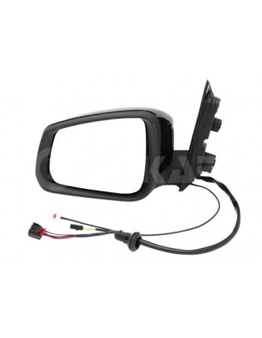 Espejo Retrovisor Izquierdo Térmico Eléctrico Plegable Negro para Caddy 2021 en adelante