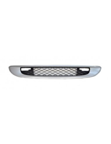 Mascherina Griglia Completa Con Cornice Argentata Per Smart Fortwo 2007 Al 2007